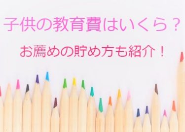 子供の教育費はいくらかかるのか？お薦めの貯め方は学資保険とNISAのどちらがいいか