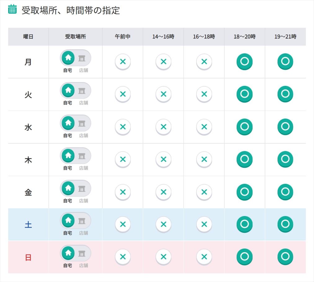 クロネコヤマトのマイカレンダーサービスの設定