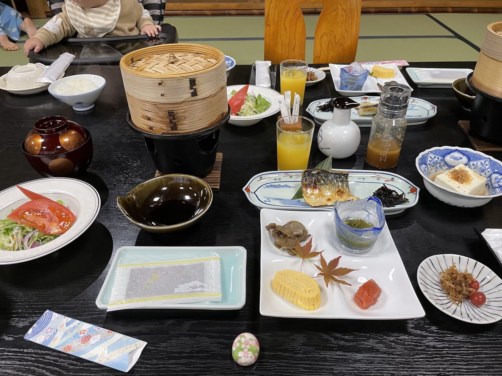 古湯温泉のつかさ旅館の朝食