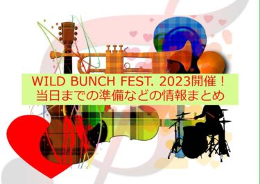 「WILD BUNCH FEST. 2023」9月16～18日で開催決定！概要やアクセス、チケット料金など